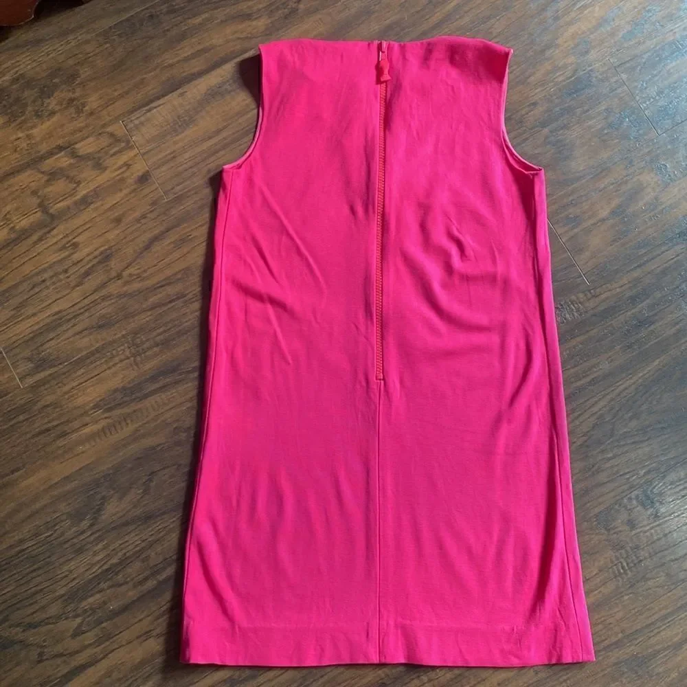 Kate Spade Bright Pink Keri Ponte Stretch Knit Sleeveless Shift Dress - Size 4